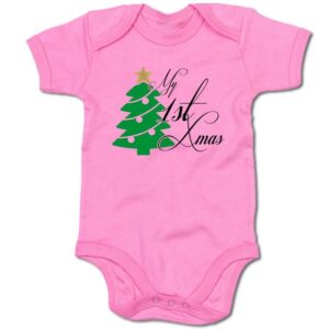 G-graphics Kurzarmbody Baby Body - My 1st Christmas mit Spruch / Sprüche • Babykleidung • Geschenk zu Weihnachten • Strampler