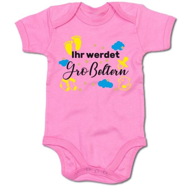 G-graphics Kurzarmbody Baby Body - Ihr werdet Großeltern mit Spruch / Sprüche • Babykleidung • Geschenk für die werdenden Großeltern • Strampler