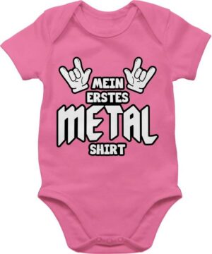 Shirtracer Shirtbody Mein erstes Metal Shirt Comic Sprüche Baby