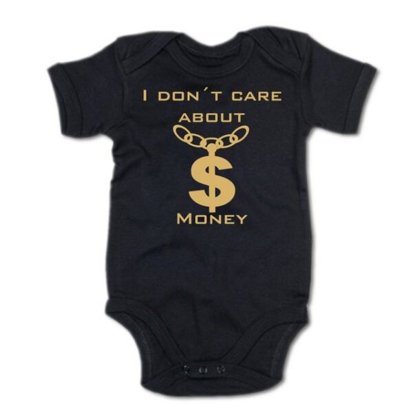 G-graphics Kurzarmbody Baby Body - I don´t care about Money mit Spruch / Sprüche • Babykleidung • Geschenk zur Geburt / Taufe / Babyshower / Babyparty • Strampler