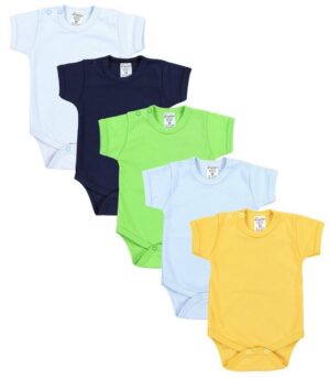 TupTam Kurzarmbody TupTam Jungen Baby Body Kurzarm in Unifarben - 5er Pack