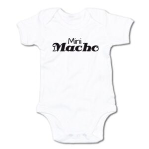 G-graphics Kurzarmbody Baby Body - Mini Macho mit Spruch / Sprüche • Babykleidung • Geschenk zur Geburt / Taufe / Babyshower / Babyparty • Strampler