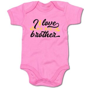 G-graphics Kurzarmbody Baby Body - I love my big brother mit Spruch / Sprüche • Babykleidung • Geschenk zur Geburt / Taufe / Babyshower / Babyparty • Strampler