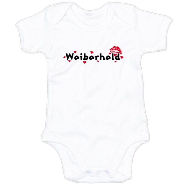 G-graphics Kurzarmbody Baby Body - Weiberheld mit Spruch / Sprüche • Babykleidung • Geschenk zur Geburt / Taufe / Babyshower / Babyparty • Strampler