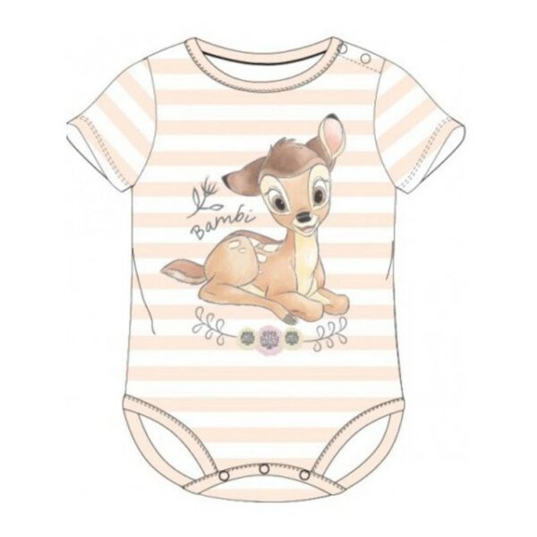 Disney Baby Kurzarmwickelbody Kurzarm-Body für Kleinkinder - Bambi Motiv - Niedlich & Komfortabel