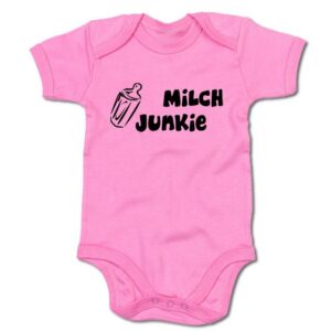 G-graphics Kurzarmbody Baby Body - Milchjunkie mit Spruch / Sprüche • Babykleidung • Geschenk zur Geburt / Taufe / Babyshower / Babyparty • Strampler