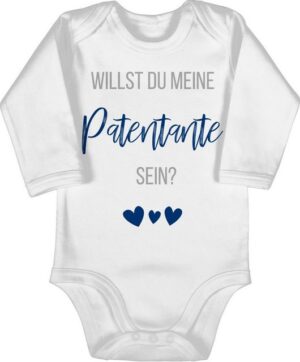 Shirtracer Shirtbody Willst du meine Patentante sein? Marine Patentante