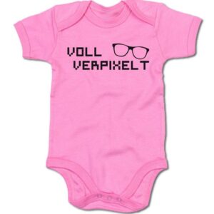 G-graphics Kurzarmbody Baby Body - Voll verpixelt mit Spruch / Sprüche • Babykleidung • Geschenk zur Geburt / Taufe / Babyshower / Babyparty • Strampler