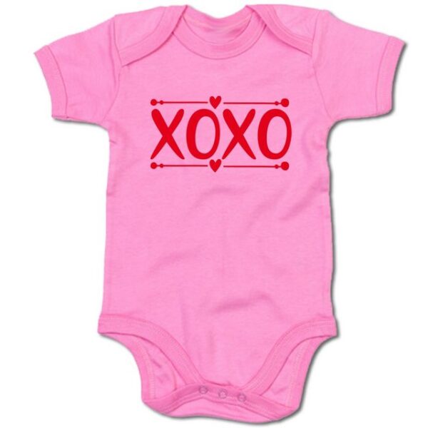 G-graphics Kurzarmbody Baby Body - XOXO mit Spruch / Sprüche • Babykleidung • Geschenk zur Geburt / Taufe / Babyshower / Babyparty • Strampler