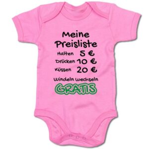 G-graphics Kurzarmbody Baby Body - Meine Preisliste – Halten