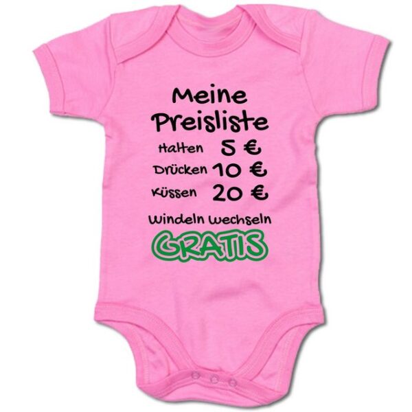 G-graphics Kurzarmbody Baby Body - Meine Preisliste – Halten