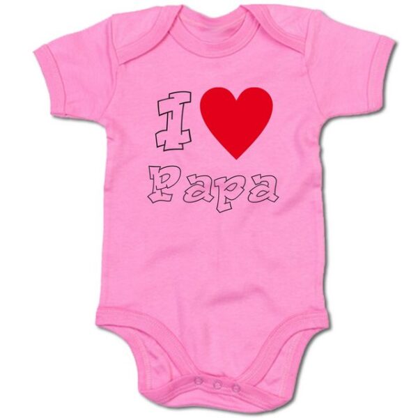 G-graphics Kurzarmbody Baby Body - I love Papa mit Spruch/Sprüche • Geschenk zur Geburt/Babyparty