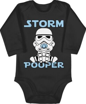 Shirtracer Shirtbody Storm Pooper Stormpooper Sprüche Baby