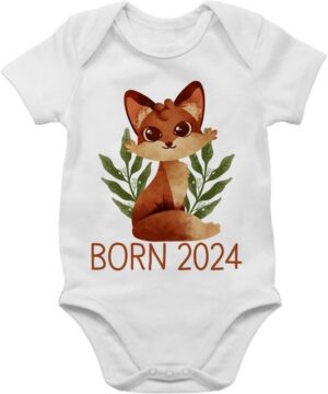 Shirtracer Shirtbody Fuchs Born 2024 Geschenk Geburt Zur Geburt