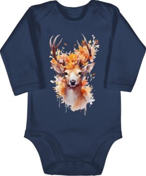 Shirtracer Shirtbody Hirsch Geweih Hirschgeweih Hirschmotiv Geschenk Jäger Jägerin Jagd Mode für Oktoberfest Baby Outfit