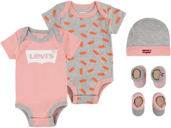 Levi's® Kids Kurzarmbody Neugeborenen-Geschenkset BATWING 5PC SET (5-tlg) UNISEX