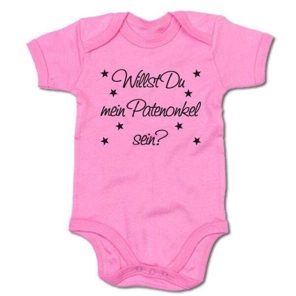 G-graphics Kurzarmbody Baby Body - Willst Du mein Patenonkel sein? mit Spruch / Sprüche • Babykleidung • Geschenk zur Geburt / Taufe / Babyshower / Babyparty • Strampler