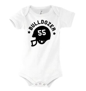 Youth Designz Kurzarmbody Baby Body Strampler Buldozer mit niedlichem Frontprint