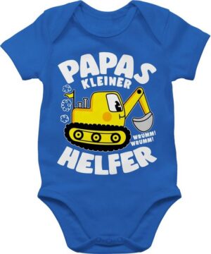 Shirtracer Shirtbody Papas kleiner Helfer I Bagger Geschenk Vatertag Baby