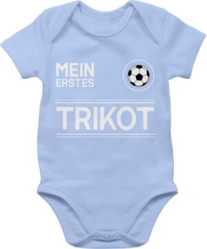 Shirtracer Shirtbody Mein erstes Trikot - weiß 2024 Fussball EM Fanartikel Baby