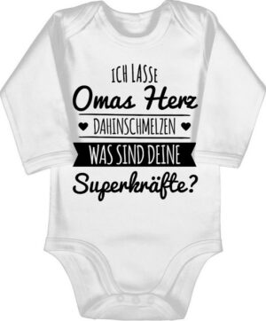 Shirtracer Shirtbody Omas Herz dahinschmelzen Sprüche Baby