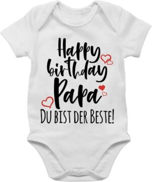 Shirtracer Shirtbody Happy Birthday Papa Strampler Baby Mädchen & Junge