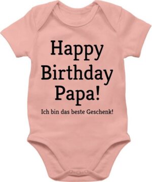 Shirtracer Shirtbody Happy Birthday Papa! Ich bin das Geschenk! Event Geschenke Baby