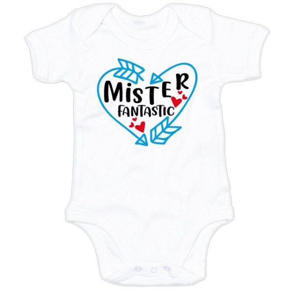 G-graphics Kurzarmbody Baby Body - Mister Fantastic mit Spruch / Sprüche • Babykleidung • Geschenk zur Geburt / Taufe / Babyshower / Babyparty • Strampler