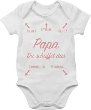 Shirtracer Shirtbody Papa du schaffst das Strampler Baby Mädchen & Junge