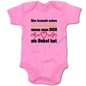 G-graphics Kurzarmbody Baby Body - Wer braucht schon Superhelden