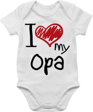 Shirtracer Shirtbody I love my Opa I Geschenk Vatertag Baby