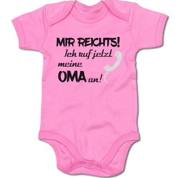 G-graphics Kurzarmbody Baby Body - Mir reichts! Ich ruf jetzt meine Oma an! mit Spruch / Sprüche • Babykleidung • Geschenk zur Geburt / Taufe / Babyshower / Babyparty • Strampler