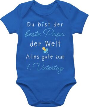 Shirtracer Shirtbody 1. Vatertag - Du bist der beste Papa der Welt Geschenk Vatertag Baby