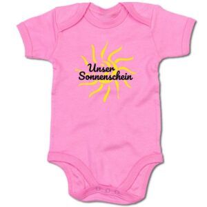 G-graphics Kurzarmbody Baby Body - Unser Sonnenschein mit Spruch / Sprüche • Babykleidung • Geschenk zur Geburt / Taufe / Babyshower / Babyparty • Strampler