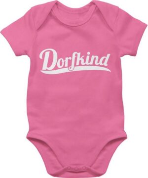 Shirtracer Shirtbody Dorfkind Weiss Sprüche Baby