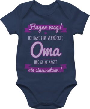 Shirtracer Shirtbody Ich Habe eine verrückte Oma-lila Sprüche Baby