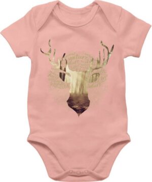 Shirtracer Shirtbody Hirsch Jäger Mode für Oktoberfest Baby Outfit