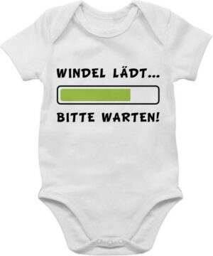 Shirtracer Shirtbody Windel lädt Sprüche Baby