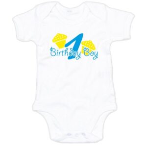 G-graphics Kurzarmbody Baby Body - 1 – Birthday Boy mit Spruch / Sprüche • Babykleidung • Geschenk zum Geburtstag • Strampler