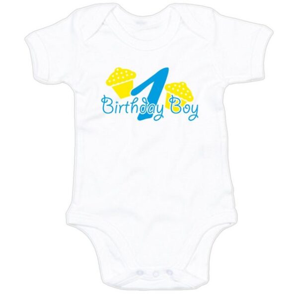 G-graphics Kurzarmbody Baby Body - 1 – Birthday Boy mit Spruch / Sprüche • Babykleidung • Geschenk zum Geburtstag • Strampler