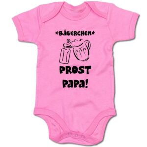 G-graphics Kurzarmbody Baby Body - Bäuerchen – Prost Papa mit Spruch/Sprüche • Geschenk zur Geburt/Babyparty