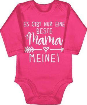 Shirtracer Shirtbody Es gibt nur eine beste Mama - Meine Mutti (1-tlg) Muttertagsgeschenk