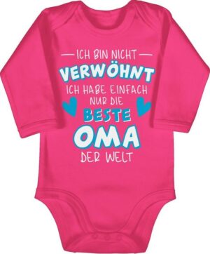 Shirtracer Shirtbody Ich bin nicht verwöhnt - Ich habe einfach nur die beste Oma der Welt - Sprüche Baby