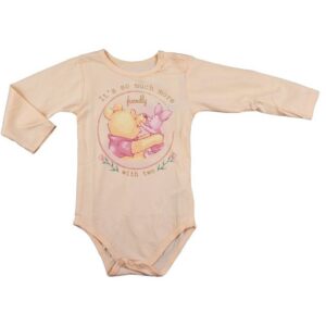 Disney Langarmwickelbody Disney Winnie der Pooh Baby langarm Body Strampler Gr. 68 bis 92