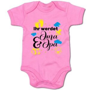 G-graphics Kurzarmbody Baby Body - Ihr werdet Oma & Opa mit Spruch / Sprüche • Babykleidung • Geschenk für die werdenden Großeltern • Strampler