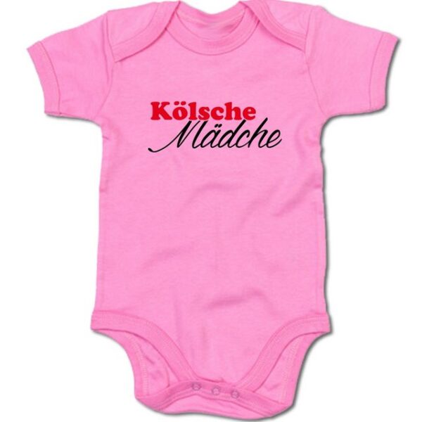 G-graphics Kurzarmbody Baby Body - Kölsche Mädche mit Spruch / Sprüche • Babykleidung • Geschenk zur Geburt / Taufe / Babyshower / Babyparty • Strampler