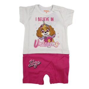 PAW PATROL Kurzarmwickelbody Paw Patrol Skye Baby Mädchen Body Strampler Gr. 62 bis 92