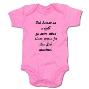 G-graphics Kurzarmbody Baby Body - Ich hasse es süß zu sein