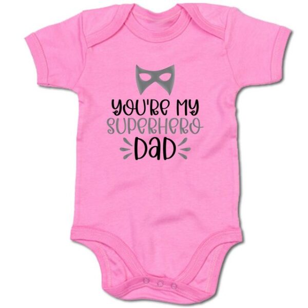 G-graphics Kurzarmbody Baby Body - You´re my superhero Dad mit Spruch / Sprüche • Babykleidung • Geschenk zum Vatertag / zur Geburt / Taufe / Babyshower / Babyparty • Strampler