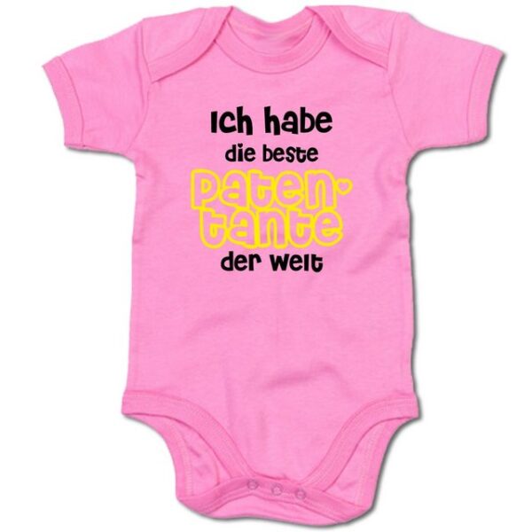 G-graphics Kurzarmbody Baby Body - Ich habe die beste Patentante der Welt mit Spruch / Sprüche • Babykleidung • Geschenk zur Geburt / Taufe / Babyshower / Babyparty • Strampler